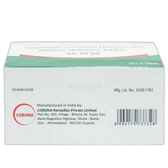 gb 29 sr tablet 15's